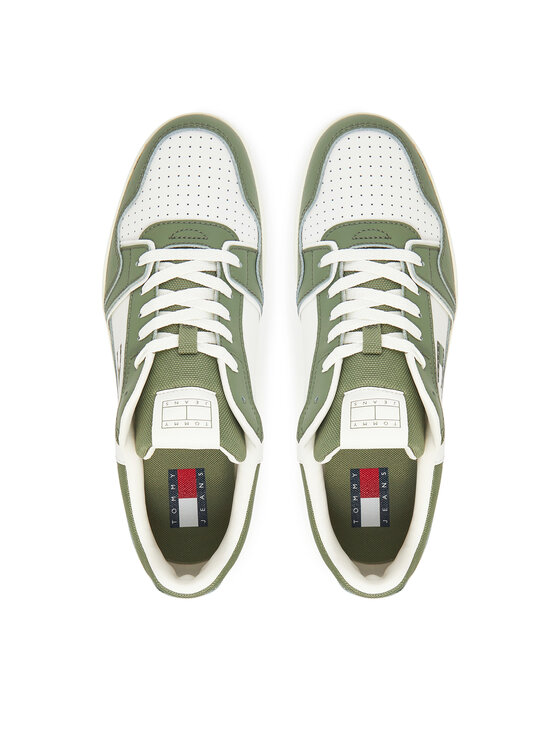 Tommy Jeans Tommy Jeans Laisvalaikio batai Tjm Retro Basket EM0EM01610 Balta