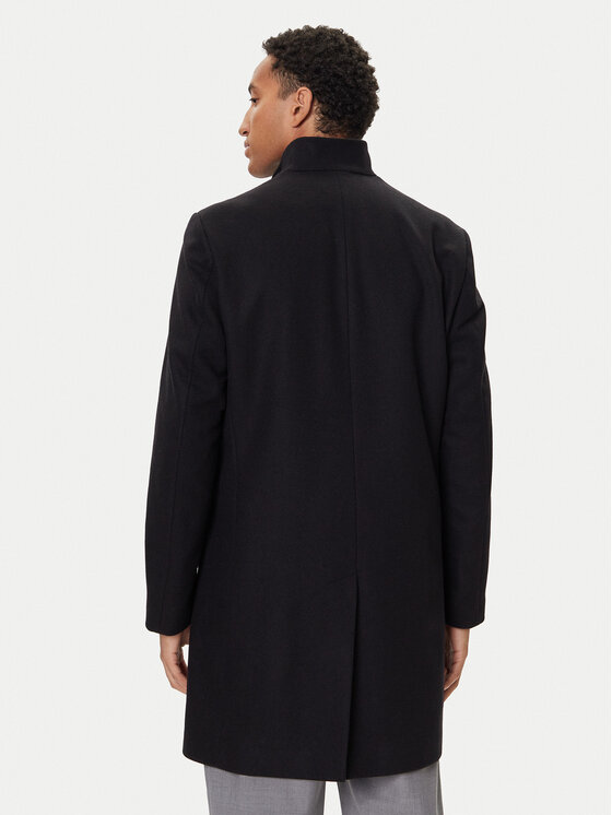 HUGO HUGO Cappotto di lana Mintrax2541 50546551 Nero Regular Fit