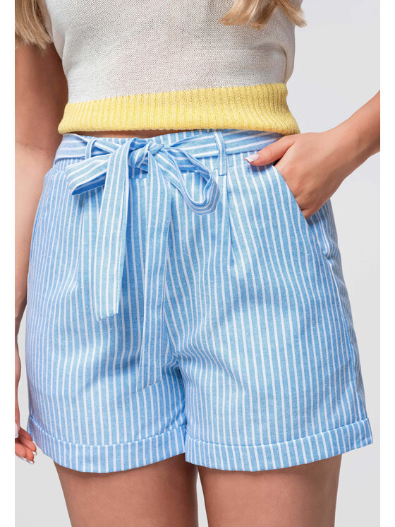 Ombre Ombre Szorty materiałowe OW-ST-E0005 Niebieski Relaxed Fit
