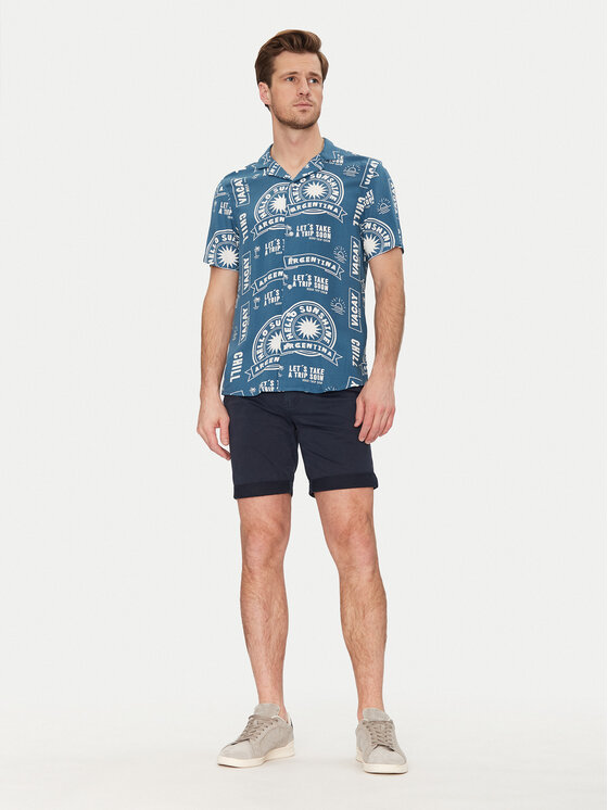 Blend Blend Koszula 20718228 Niebieski Regular Fit