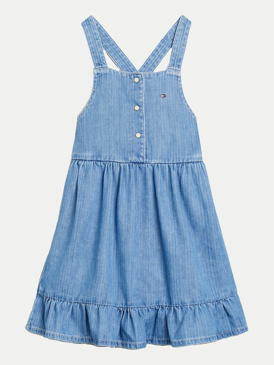 Tommy Hilfiger Tommy Hilfiger Džínsové šaty Summery KG0KG07928 Modrá Regular Fit
