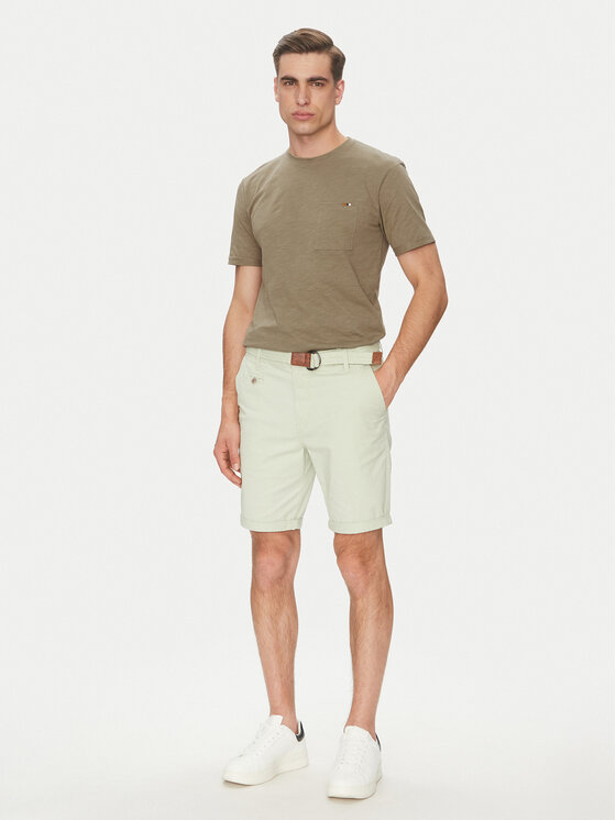 INDICODE INDICODE Póló Inandorra 41-104 Khaki Regular Fit
