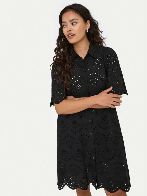 ONLY ONLY Лятна рокля Valais 15357653 Черен Regular Fit