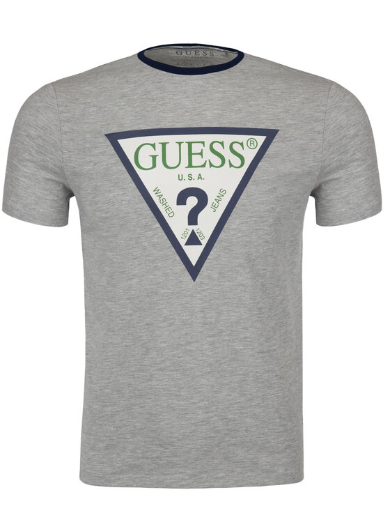 Guess Guess Тишърт M92I24 J1300 Сив Super Slim Fit