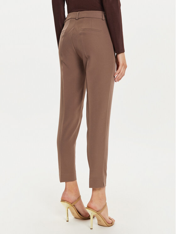 Maryley Maryley Pantaloni di tessuto 24IB52Z/M19/43WO Marrone Regular Fit