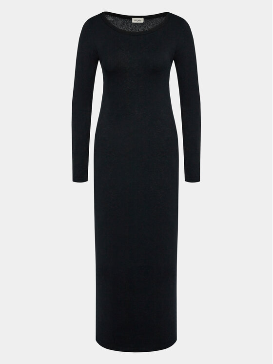 American Vintage Rochie de zi Gamipy GAMI14AE24 Negru Regular Fit