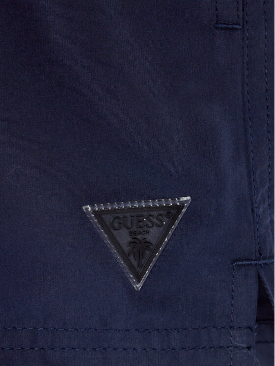 Guess Guess Szorty sportowe L4GZ06 WG282 Granatowy Regular Fit