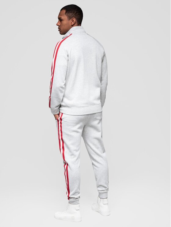 Ombre Ombre Komplet dresowy Z114 Szary Regular Fit