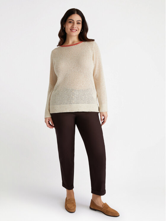 Fiorella Rubino Fiorella Rubino Cardigan M515L007884N002 Écru Regular Fit