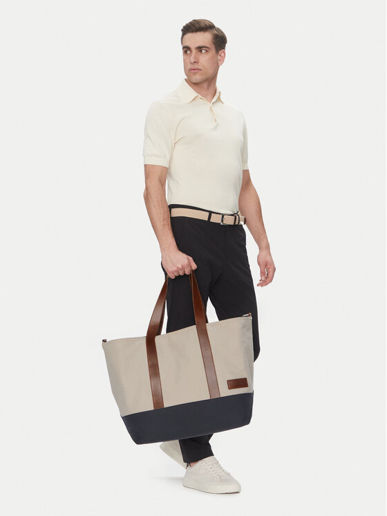 Tommy Hilfiger Geantă Th Casual Tote AM0AM13368 Bej