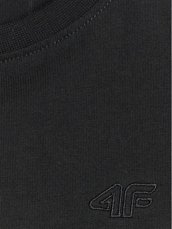 4F 4F T-Shirt BASIC+ Czarny Regular Fit