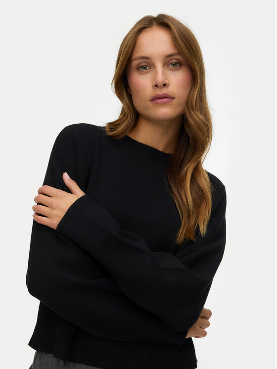 Vero Moda Vero Moda Pulover Gold Art 10332206 Negru Regular Fit