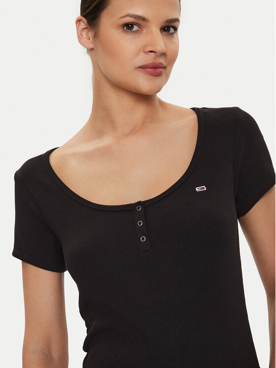 Tommy Jeans Tommy Jeans T-särk Henley DW0DW18669 Must Slim Fit