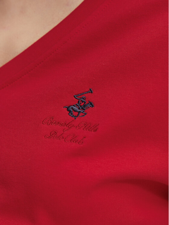 Beverly Hills Polo Club Beverly Hills Polo Club Футболка P-SS26W-TS516518 Червоний Regular Fit