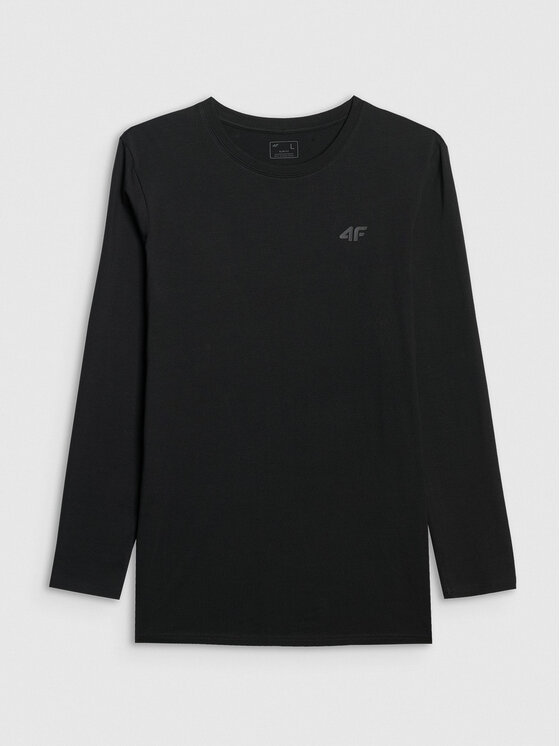 4F 4F Longsleeve NOS Czarny Slim Fit