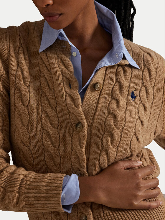 Polo Ralph Lauren Polo Ralph Lauren Kardigan 211972104001 Bež Slim Fit