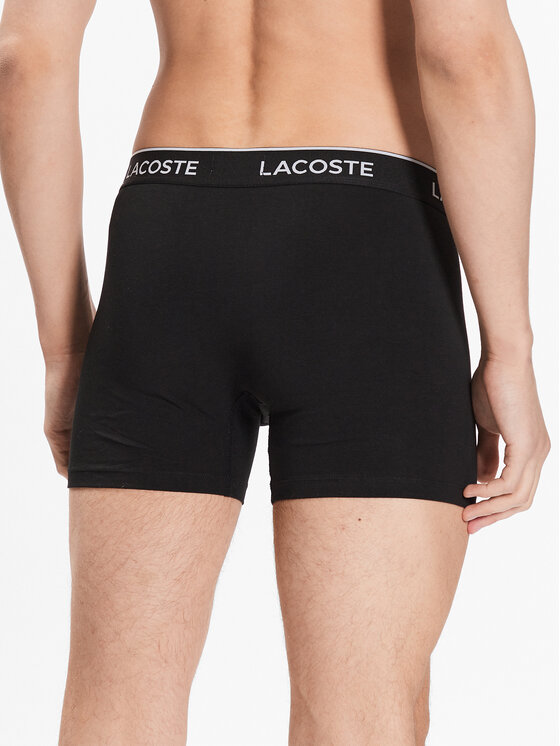 Lacoste Lacoste Set od 3 para bokserica 6H3420 Crna Regular Fit