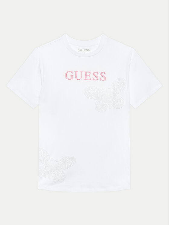 Guess Guess Tričko J4GI20 K8HM4 Biela Regular Fit