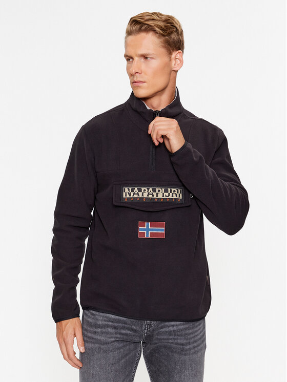 Napapijri Napapijri Fliso džemperis NP0A4HMZ Juoda Regular Fit