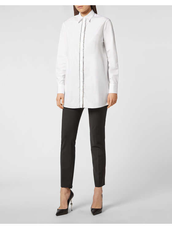 PHILIPP PLEIN PHILIPP PLEIN Vestito chemisier 3137 Bianco