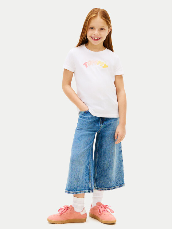 Tommy Hilfiger Tommy Hilfiger Тишърт KG0KG09246 Бял Regular Fit