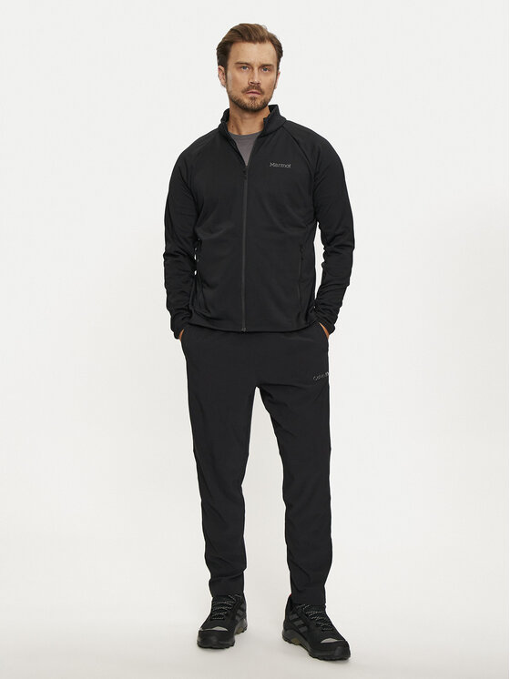 Marmot Marmot Bluza techniczna Leconte M15382 Czarny Regular Fit