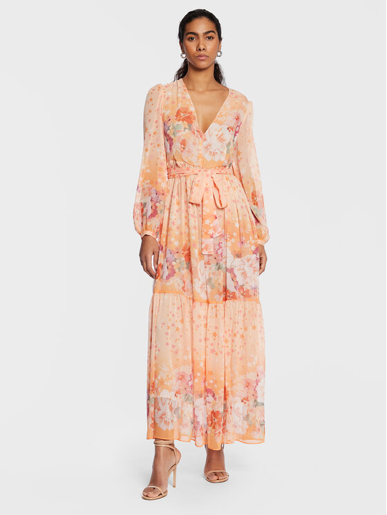 TWINSET TWINSET Letní šaty 231TP2738 Oranžová Regular Fit