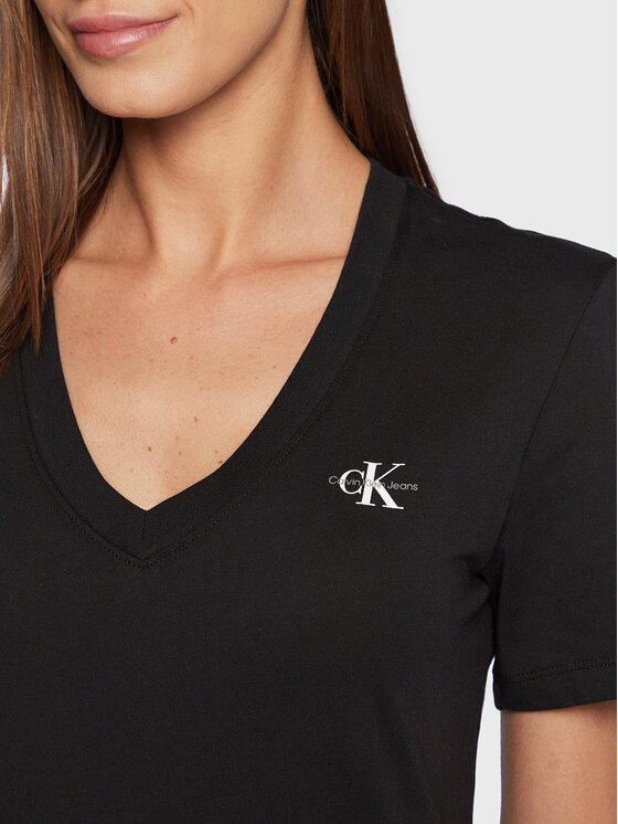 Calvin Klein Jeans Calvin Klein Jeans T-shirt J20J220303 Crna Slim Fit
