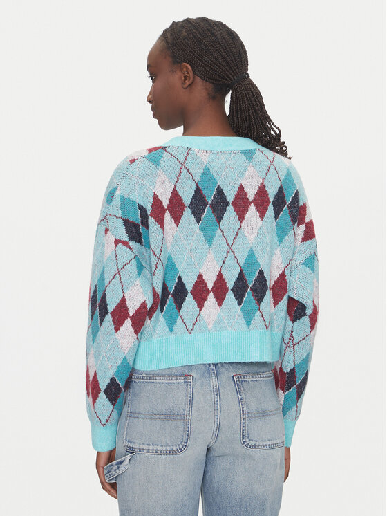 Tommy Jeans Tommy Jeans Cardigan DW0DW21180 Verde Relaxed Fit