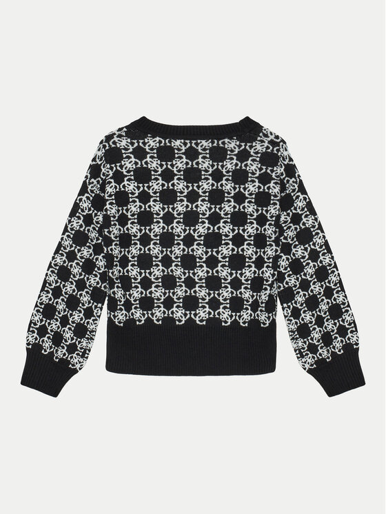 Guess Guess Sweter J4BR04 Z3K10 Czarny Relaxed Fit