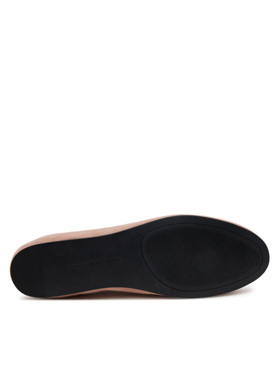 Tommy Hilfiger Tommy Hilfiger Baleriny Th Hardware Suede Ballerina FW0FW08655 Beżowy
