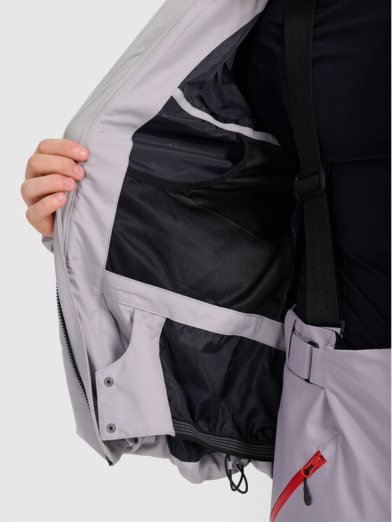 4F 4F Kurtka narciarska SKIWEAR Szary Regular Fit