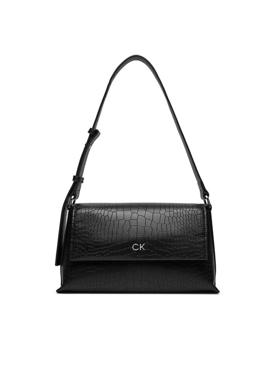 Geantă Calvin Klein Ck Daily Shoulder Bag_Croco K60K612142 Negru