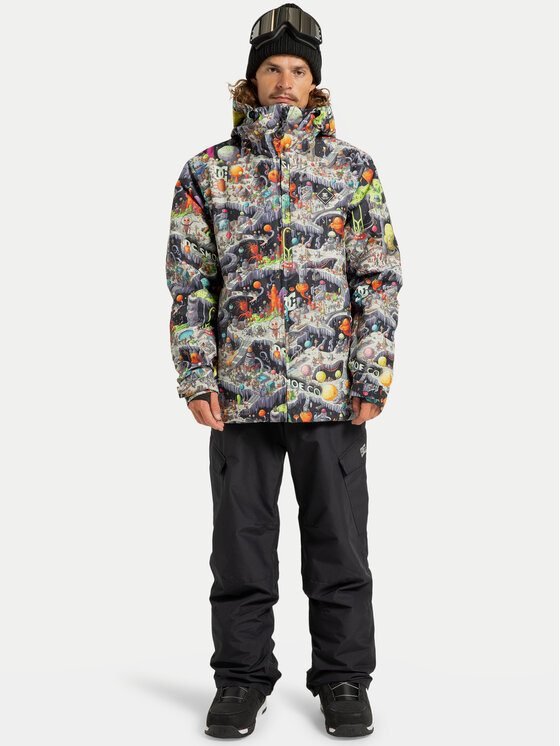 DC Shoes DC Shoes Smučarska jakna Basic Print ADYTJ03097 Pisana Regular Fit