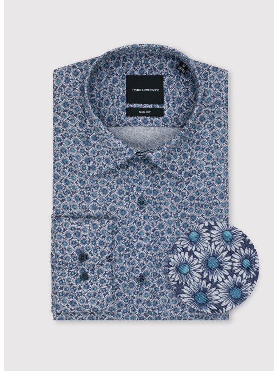 Pako Lorente Pako Lorente Koszula P25SF-1X-055 Niebieski Slim Fit