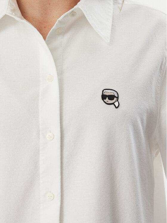 KARL LAGERFELD KARL LAGERFELD Сорочка B3W11030 Білий Regular Fit