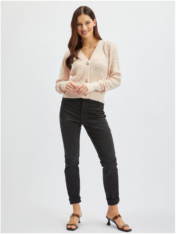 Orsay Orsay Kardigan 511194-044000__L Beżowy Regular Fit