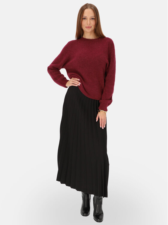 L’AF L’AF Sweter Tessa Bordowy Regular Fit