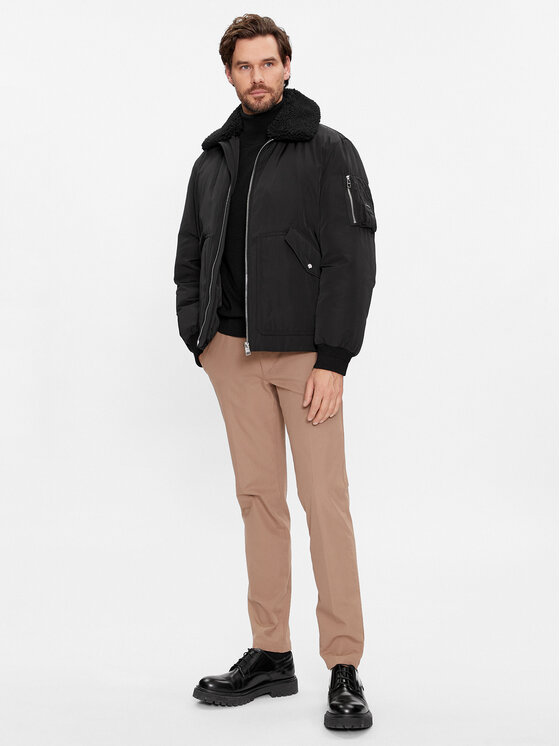 BOSS Boss Prehodna jakna Calliano 50498199 Črna Regular Fit