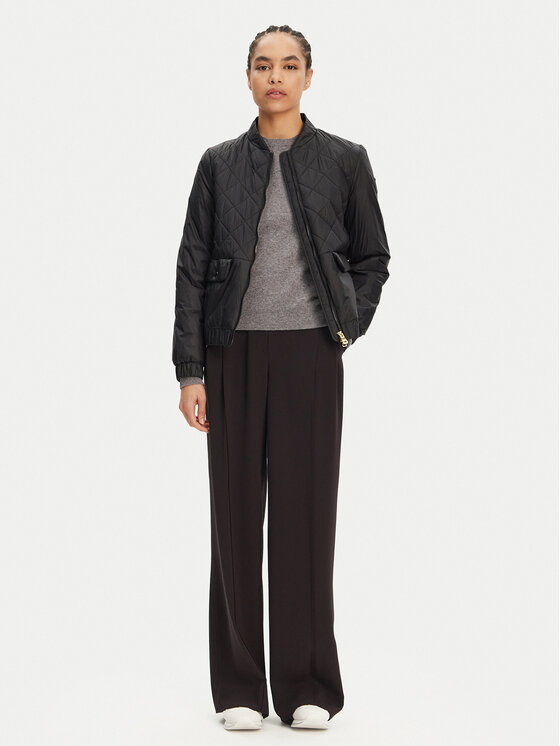 Geox Geox Bunda bomber Amabel W5520F T3132 F9000 Černá Regular Fit