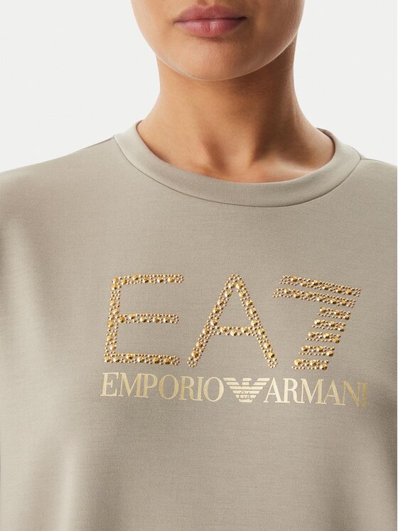 EA7 Emporio Armani EA7 Emporio Armani Majica dugih rukava 7W001488 AF24375 U6225 Bež Regular Fit