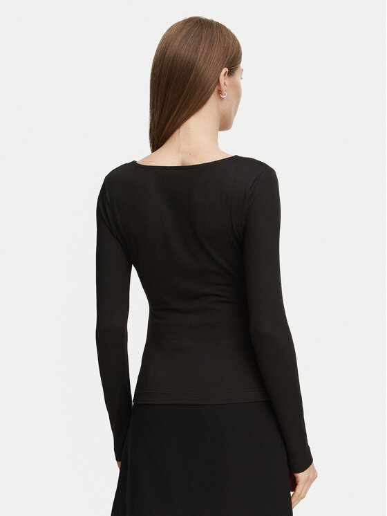 Guess Guess Блуза W6BP27 K6288 Черен Slim Fit