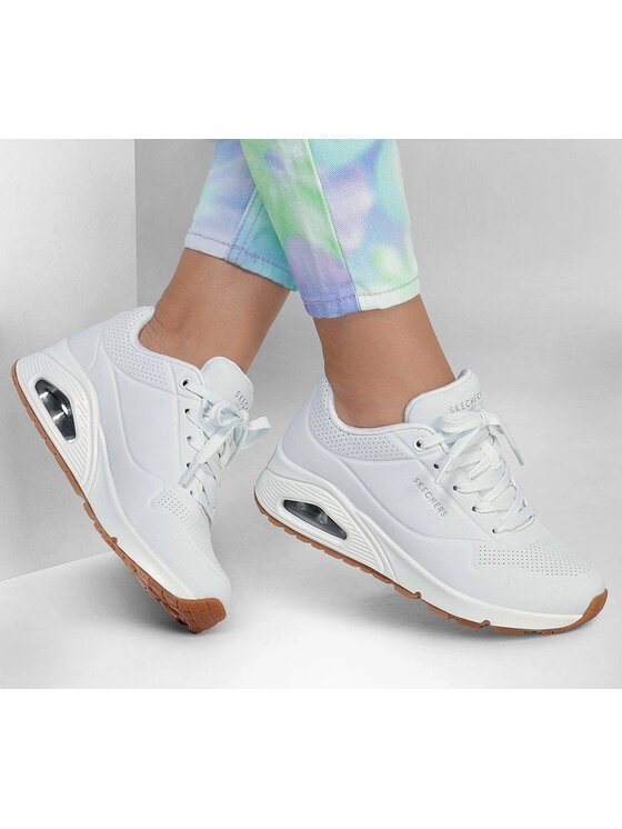 Skechers Skechers Półbuty 73690-WHT Biały