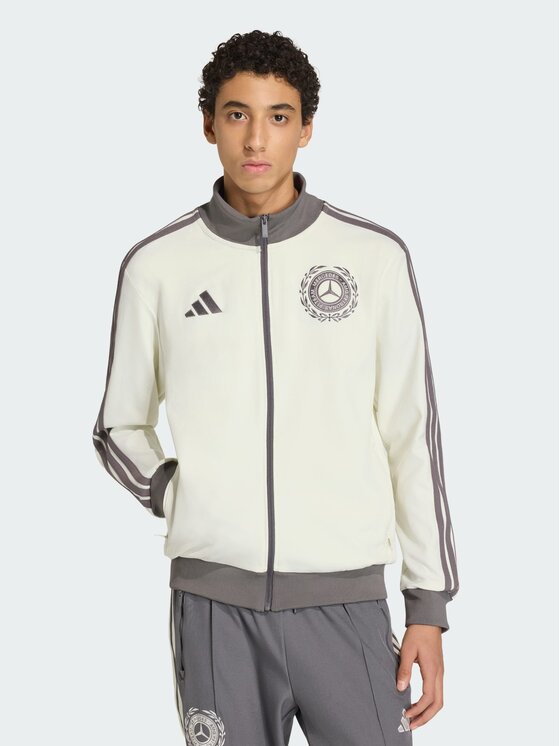 adidas adidas Bluza MERCEDES - AMG PETRONAS FORMULA 1 TEAM SILVER ARROWS ICON Biały Slim Fit