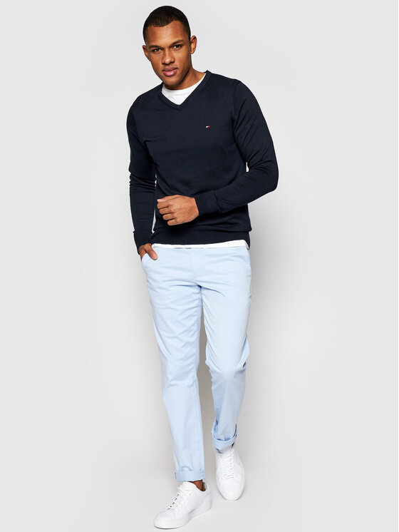 Tommy Hilfiger Tommy Hilfiger Džemperis MW0MW04979 Tumši zils Regular Fit