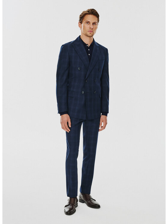 Pako Lorente Pako Lorente Marynarka P24WF-3G-013 Granatowy Slim Fit
