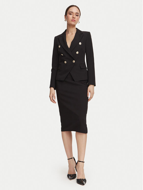 Rinascimento Rinascimento Zīmuļveida svārki CFC0130146003 Melns Slim Fit