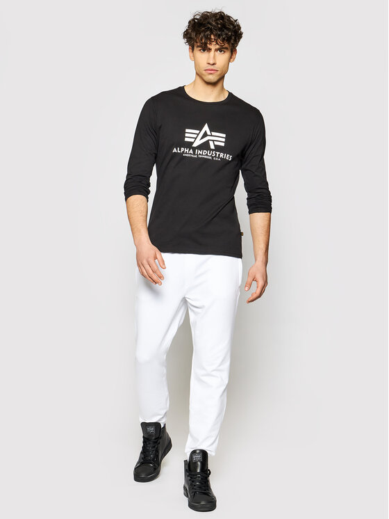 Alpha Industries Alpha Industries Longsleeve Basic T-Ls 100510 Μαύρο Standard Fit