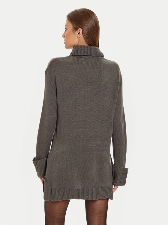 Brave Soul Brave Soul Strickkleid LKD-555BELLACHAR Grau Loose Fit