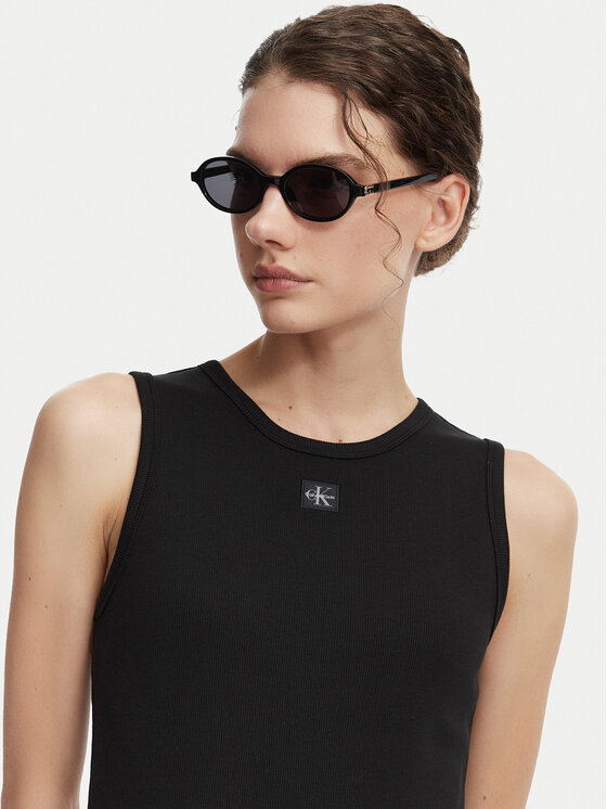 Calvin Klein Jeans Calvin Klein Jeans Ежедневна рокля LV047G209G Черен Slim Fit